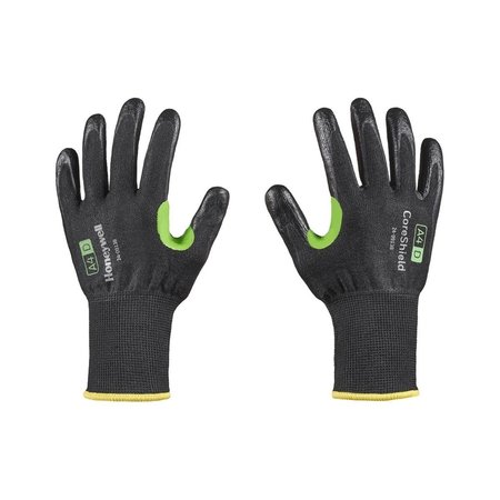 HONEYWELL 582-24-0913B-7S 13 Gauge A4-D Nitrile Coreshield Glove; Black; Small - Size 7 582-24-0913B/7S